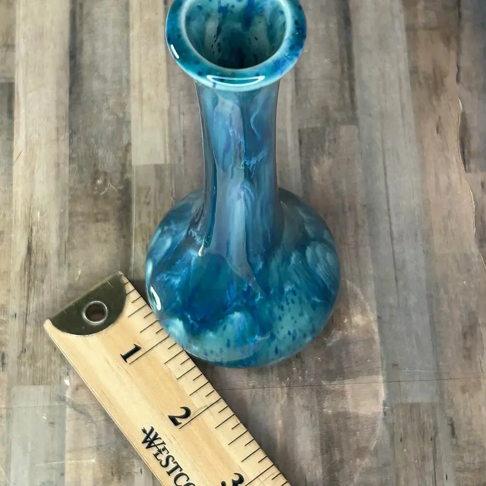 Pottery Glazed Blue Marble Sign Mark #67